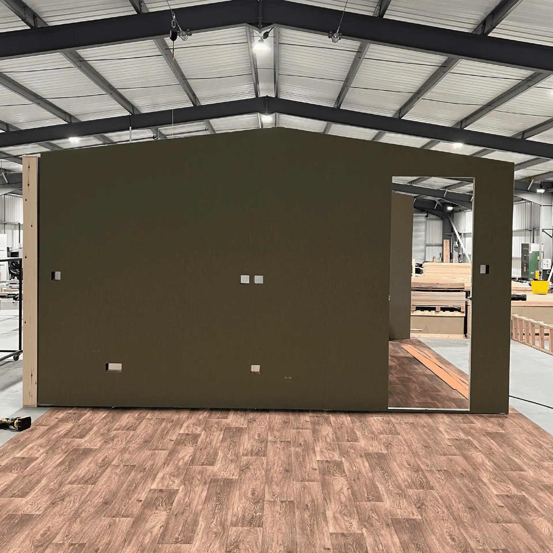 NP – The Inspire Lodge-03 close-up of sink and tap with water pouring out the tap.